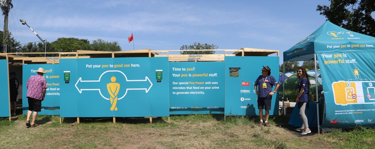 PeePower Toilette bei Großveranstaltung