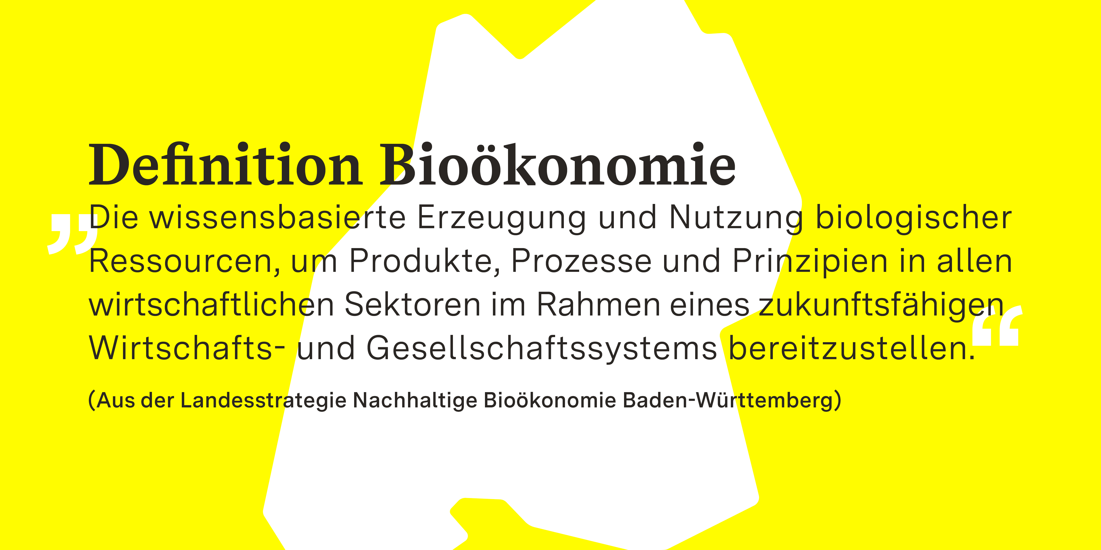 Bioökonomiedefinition aus der Landesstrategie Nachhaltige Bioökonomie