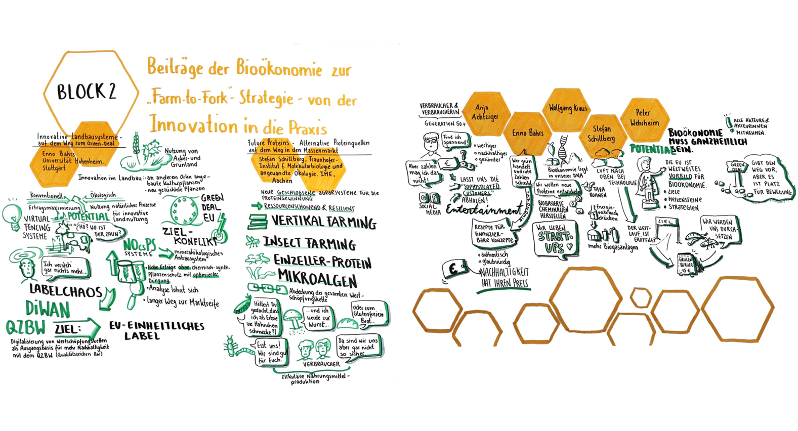Graphic Recording - 4. Bioökonomiekongress Block 2