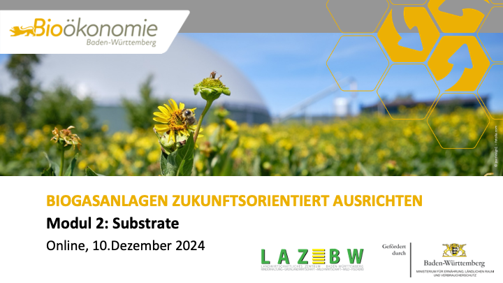 Online Seminarreihe: Biogasanlagen zukunftsorientiert ausrichten