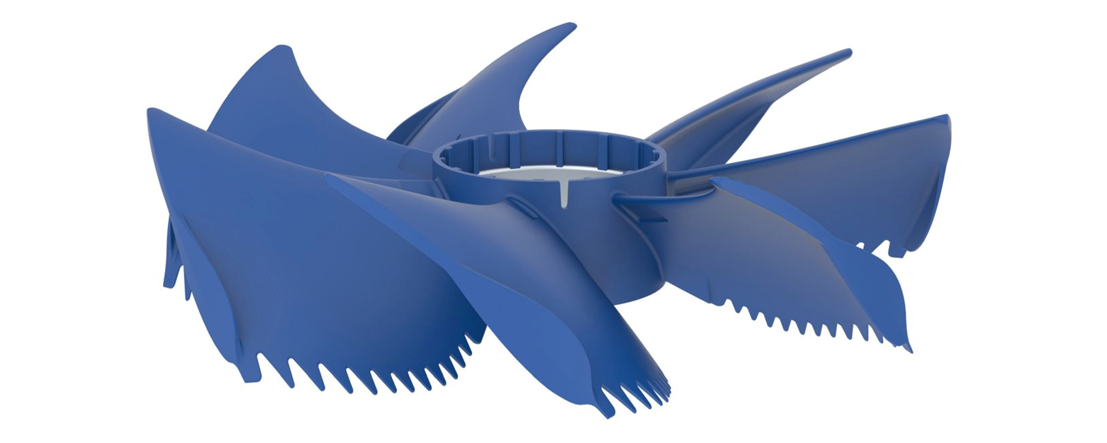 Ventilator nach Vorbild Eulenflügel