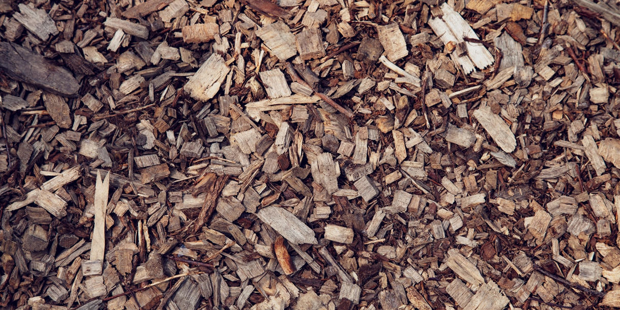 Leftover wood chips
