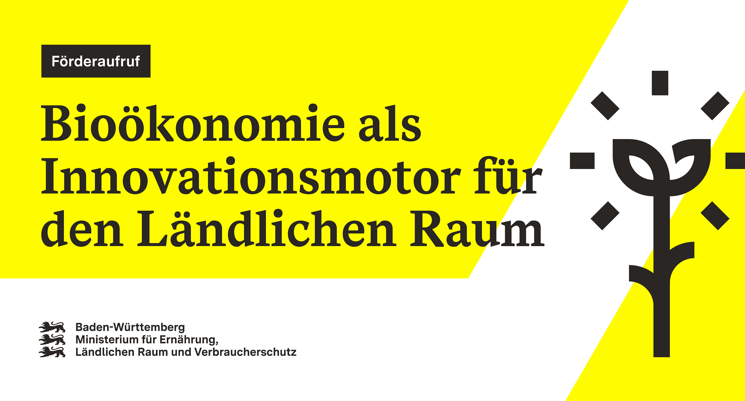 Förderaufruf - Bioökonomie als Innovationsmotor für den Ländlichen Raum